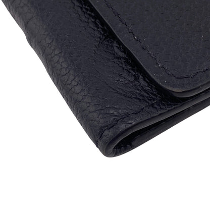 LOUIS VUITTON Key case Key holder  M64421 leather black Monogram Unplant Multicles6