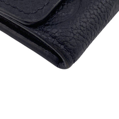 LOUIS VUITTON Key case Key holder  M64421 leather black Monogram Unplant Multicles6