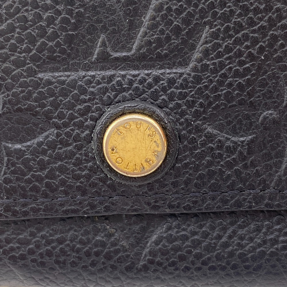 LOUIS VUITTON Key case Key holder  M64421 leather black Monogram Unplant Multicles6