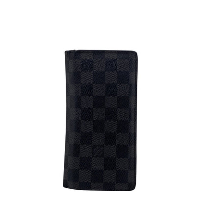 LOUIS VUITTON Long Wallet Purse N62665 Damier Grafitte black Damier Graphite Portefeuille Braza