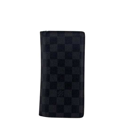 LOUIS VUITTON Long Wallet Purse N62665 Damier Grafitte black Damier Graphite Portefeuille Braza