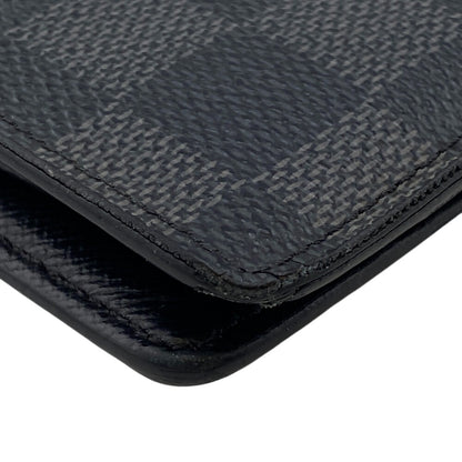 LOUIS VUITTON Long Wallet Purse N62665 Damier Grafitte black Damier Graphite Portefeuille Braza