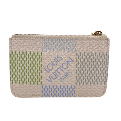 LOUIS VUITTON Card Case N40639 leather blue Damier Porto Cult Romy