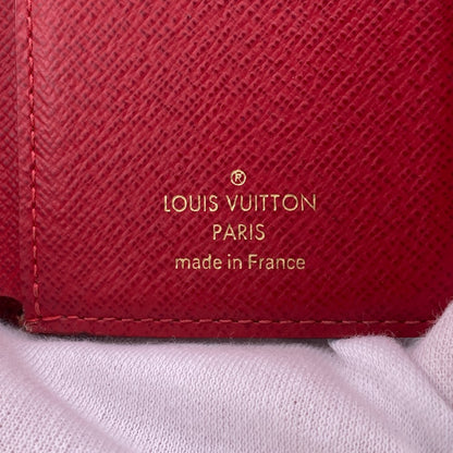 LOUIS VUITTON Bifold Wallet N41659 Damier, Leather Brown Damier Portefeuille Victorine