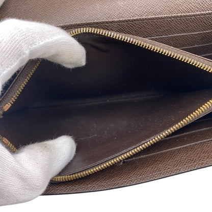 LOUIS VUITTON Long Wallet Purse N63209 leather Brown Damier Portefeuille Sarah