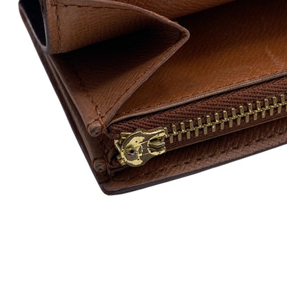 LOUIS VUITTON Long Wallet Purse M61725 Monogram Brown Monogram Pochette Portomonnaie Credit