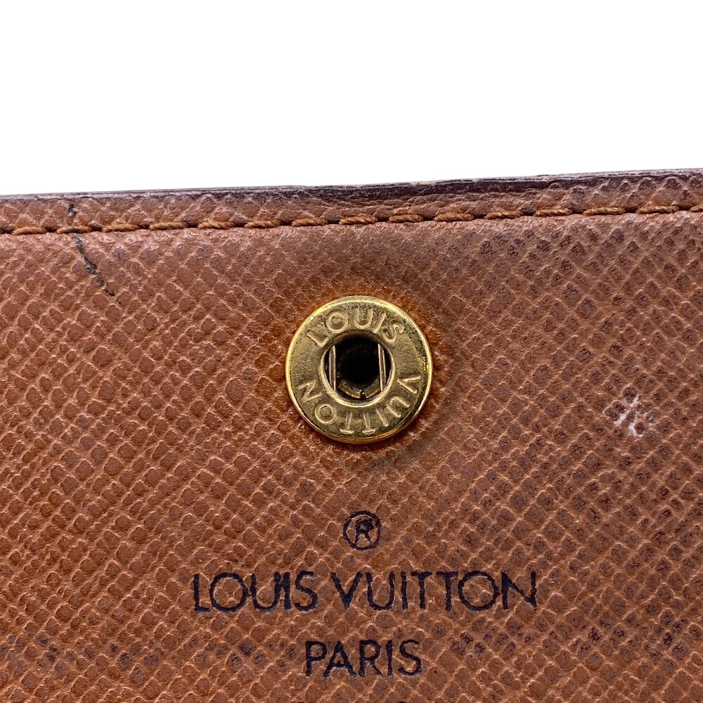 LOUIS VUITTON Long Wallet Purse M61725 Monogram Brown Monogram Pochette Portomonnaie Credit