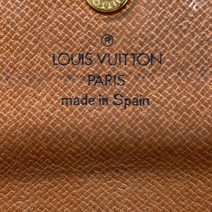 LOUIS VUITTON Long Wallet Purse M61725 Monogram Brown Monogram Pochette Portomonnaie Credit