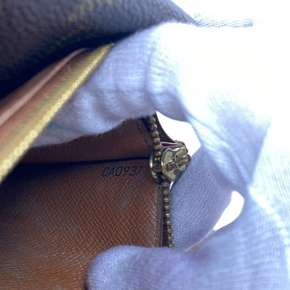LOUIS VUITTON Long Wallet Purse M61725 Monogram Brown Monogram Pochette Portomonnaie Credit