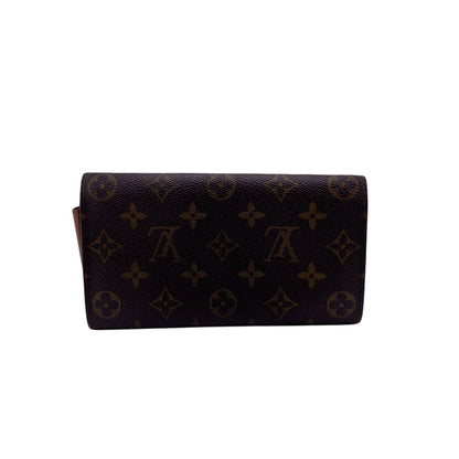 LOUIS VUITTON Long Wallet Purse M61725 Monogram Brown Monogram Pochette Portomonnaie Credit