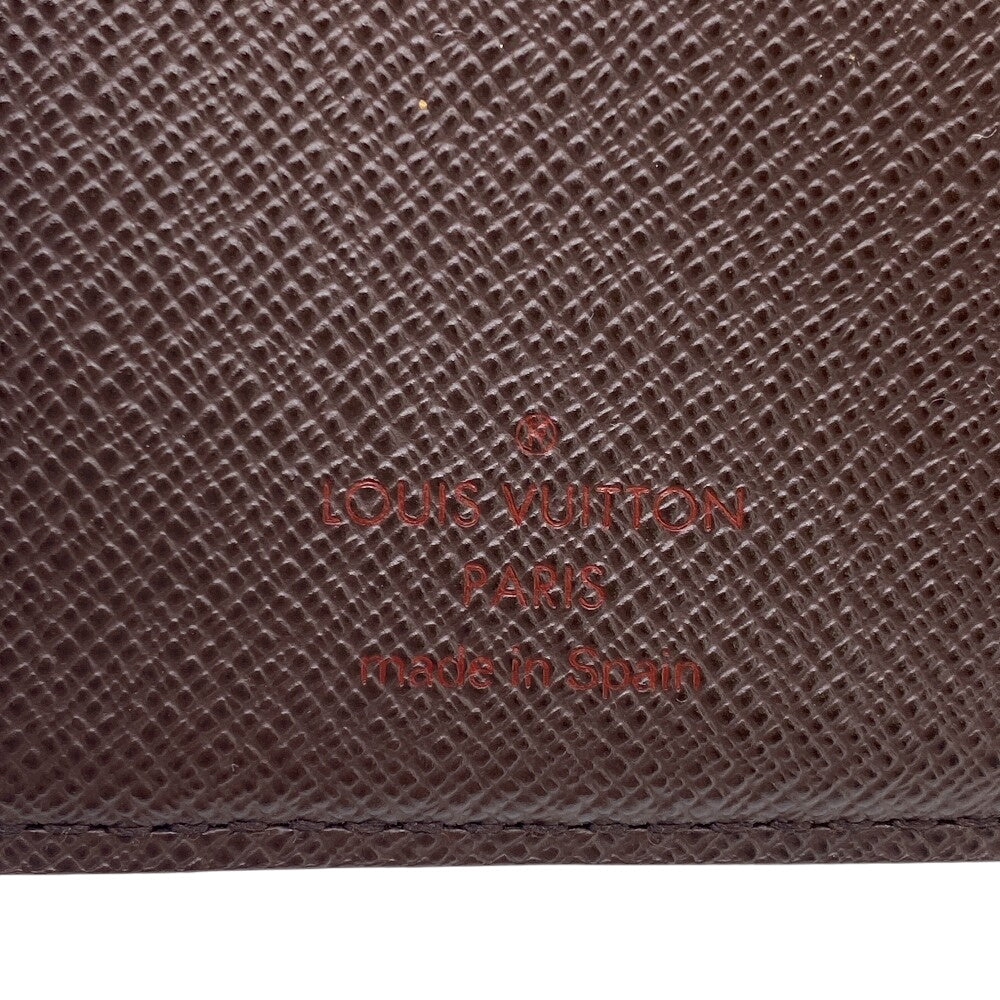 LOUIS VUITTON Bifold Wallet N61664 Damier Brown Damier Porto Monnaie Bien-Vienois Ebene