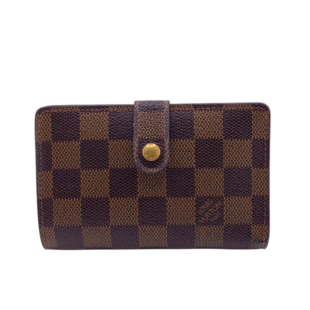 LOUIS VUITTON Bifold Wallet N61664 Damier Brown Damier Porto Monnaie Bien-Vienois Ebene
