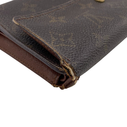 LOUIS VUITTON Long Wallet Purse TH0091 Monogram Brown Monogram