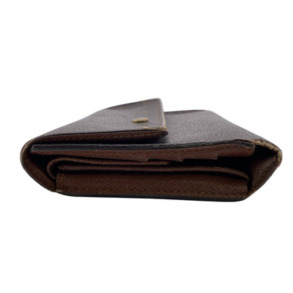 LOUIS VUITTON Long Wallet Purse TH0091 Monogram Brown Monogram