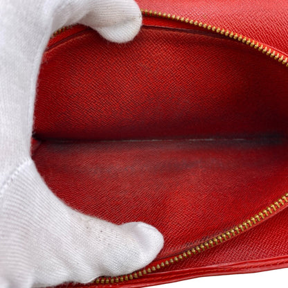 LOUIS VUITTON Long Wallet Purse M63577 Epi Leather Red Epi Leather Porto Monnet