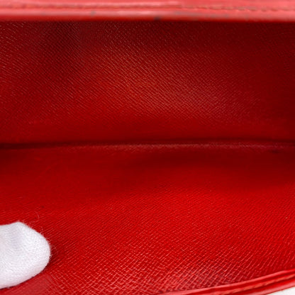 LOUIS VUITTON Long Wallet Purse M63577 Epi Leather Red Epi Leather Porto Monnet