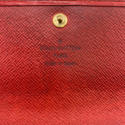 LOUIS VUITTON Long Wallet Purse M63577 Epi Leather Red Epi Leather Porto Monnet