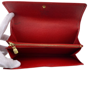 LOUIS VUITTON Long Wallet Purse M63577 Epi Leather Red Epi Leather Porto Monnet