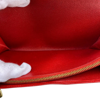 LOUIS VUITTON Long Wallet Purse M63577 Epi Leather Red Epi Leather Porto Monnet