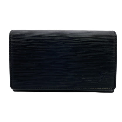 LOUIS VUITTON Bifold Wallet M63502 Epi Leather black Epi Portonet Bie Tresol