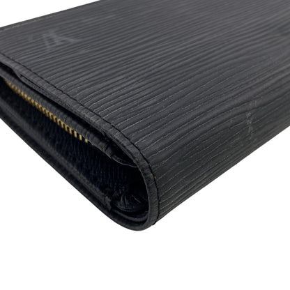 LOUIS VUITTON Bifold Wallet M63502 Epi Leather black Epi Portonet Bie Tresol