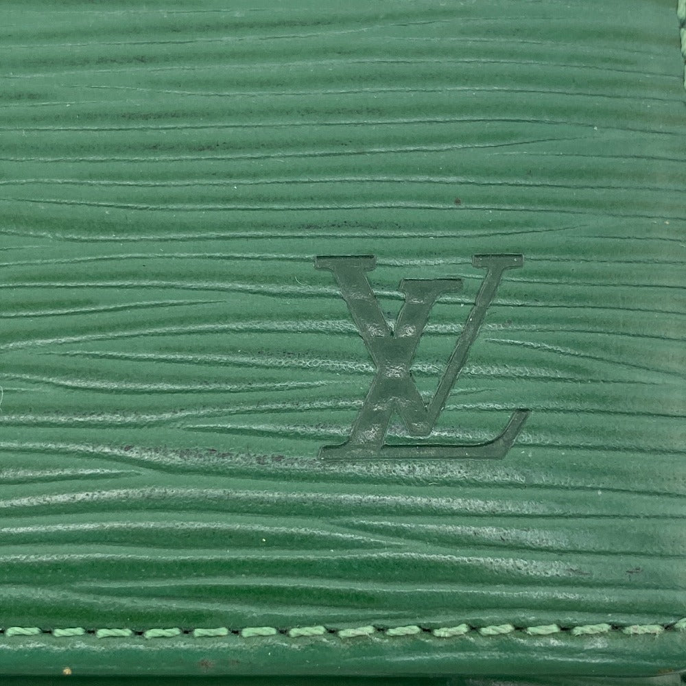 LOUIS VUITTON Long Wallet Purse M63574 leather green Epi Pochette Portomo Credit