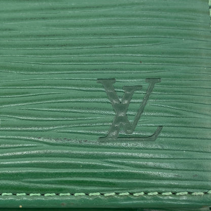 LOUIS VUITTON Long Wallet Purse M63574 leather green Epi Pochette Portomo Credit