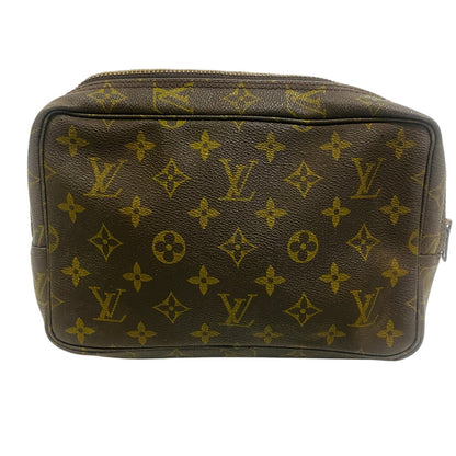 LOUIS VUITTON Clutch bag M47524 leather Brown Monogram Truth Cracking T 23