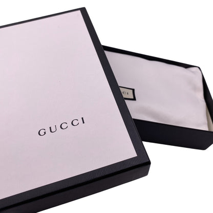 GUCCI Long Wallet Purse 408831 leather Navy Sherry line