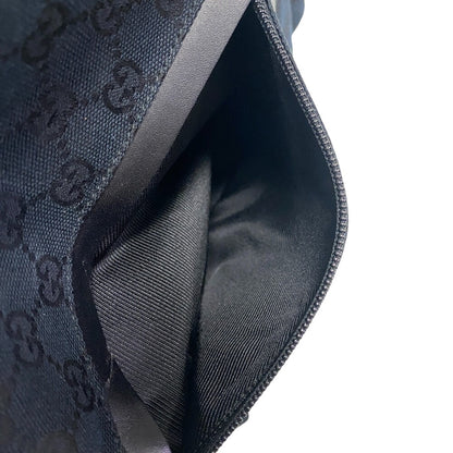 GUCCI Tote Bag 019 0493 GG canvas, leather black GG canvas