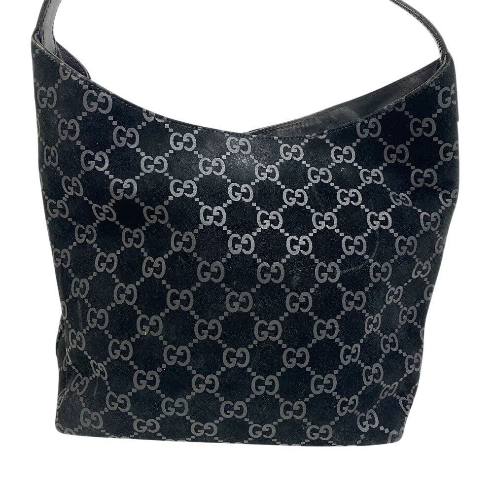 GUCCI Handbag 3298 Suede black GG pattern