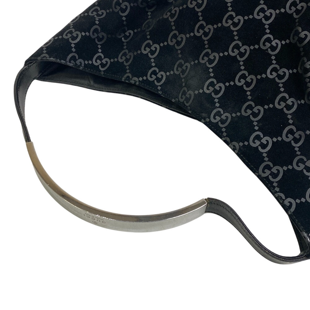 GUCCI Handbag 3298 Suede black GG pattern