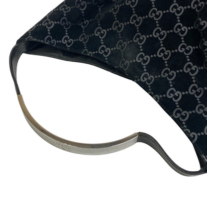 GUCCI Handbag 3298 Suede black GG pattern