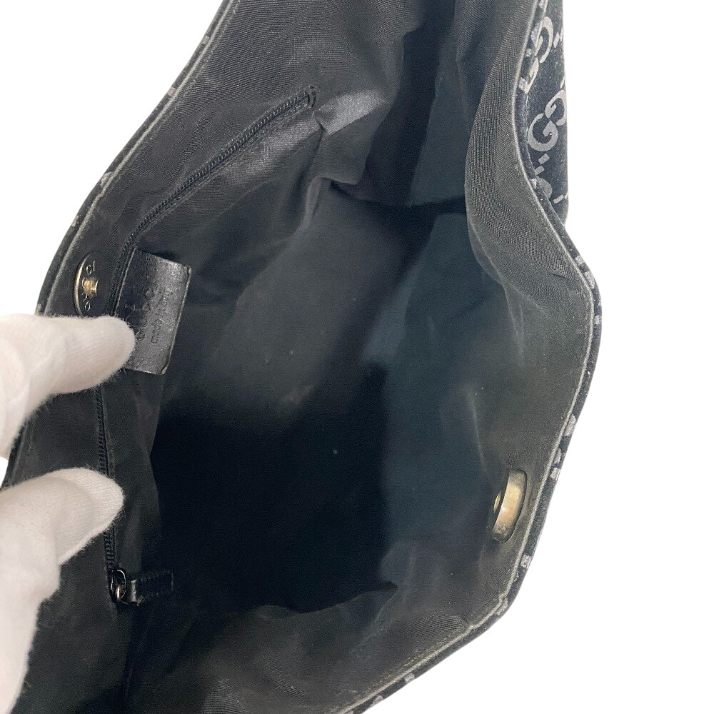 GUCCI Handbag 3298 Suede black GG pattern