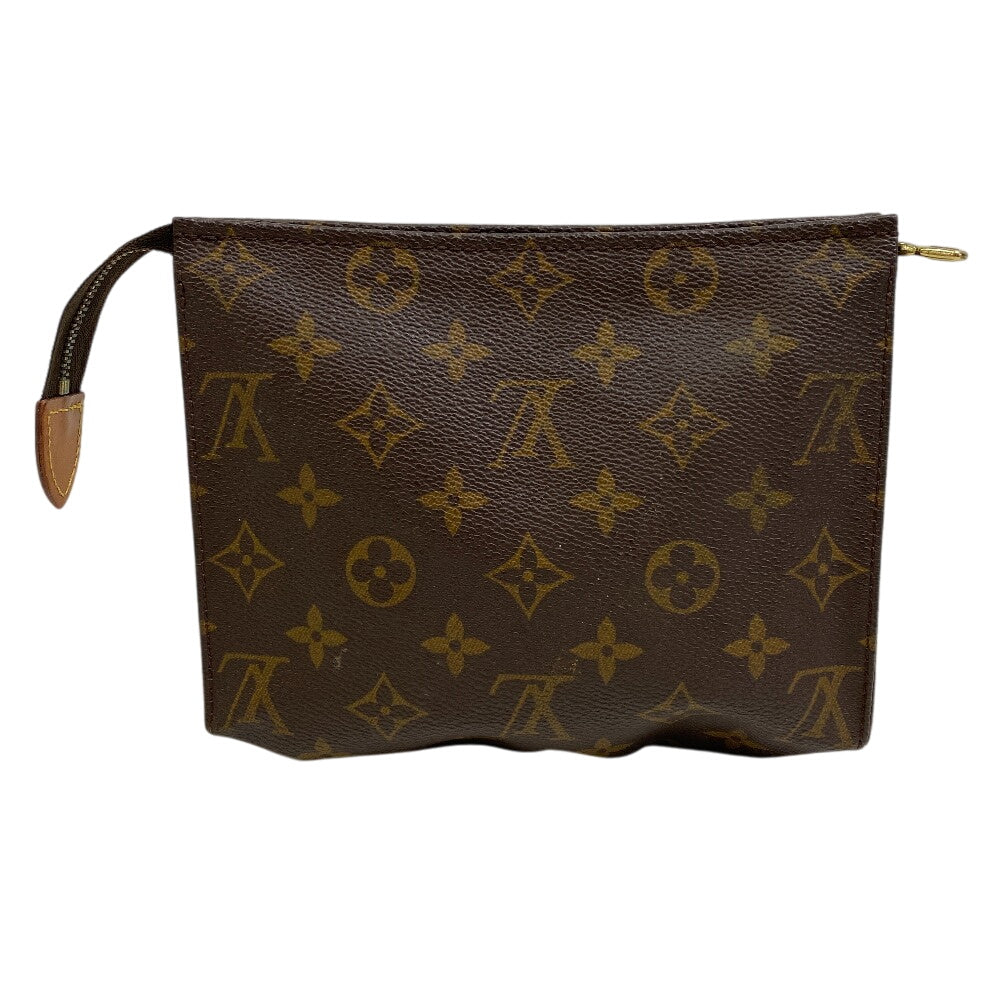 LOUIS VUITTON Pouch M47544 leather Brown Monogram posh toilette