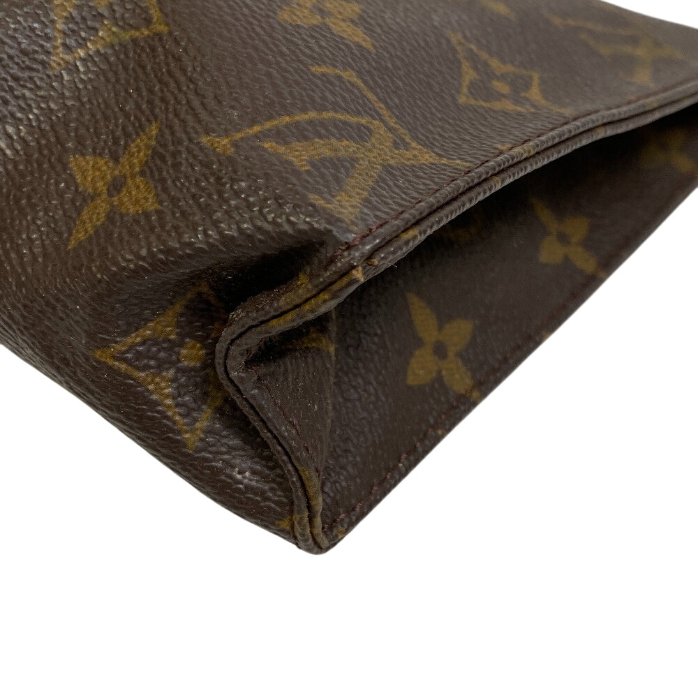 LOUIS VUITTON Pouch M47544 leather Brown Monogram posh toilette