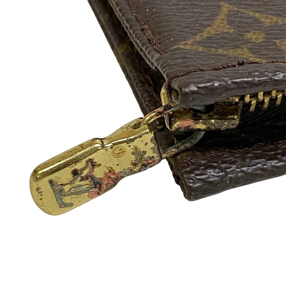 LOUIS VUITTON Pouch M47544 leather Brown Monogram posh toilette
