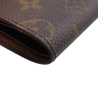 LOUIS VUITTON Bill Compartment M60895 leather Brown Monogram Portefeuille Multripru