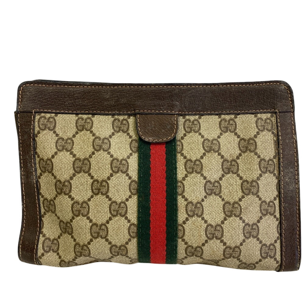 GUCCI business bag GG canvas Brown Sherry