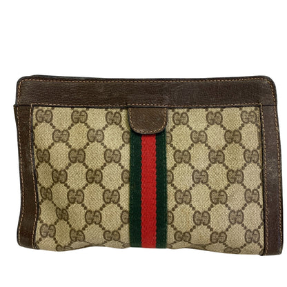 GUCCI business bag GG canvas Brown Sherry