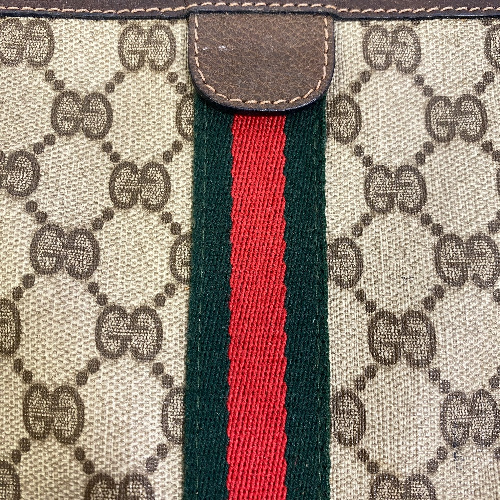 GUCCI business bag GG canvas Brown Sherry