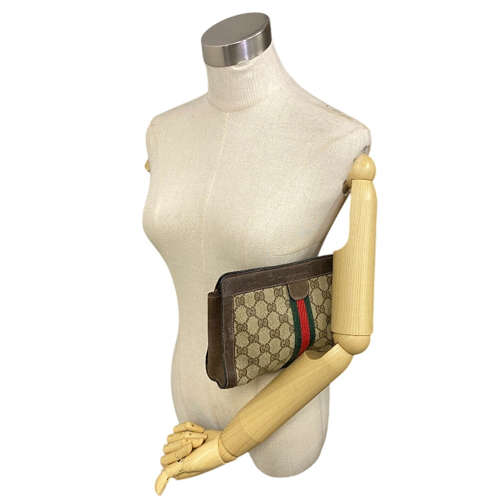 GUCCI business bag GG canvas Brown Sherry