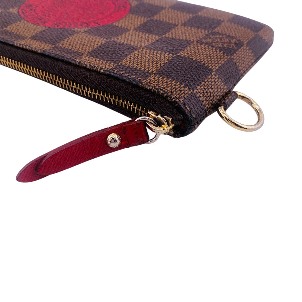 LOUIS VUITTON Long Wallet Purse N61740 leather Brown Damier T&B Complis
