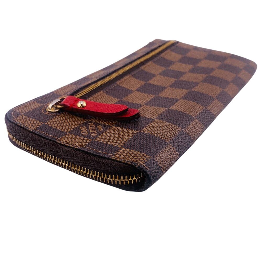 LOUIS VUITTON Long Wallet Purse N61740 leather Brown Damier T&B Complis