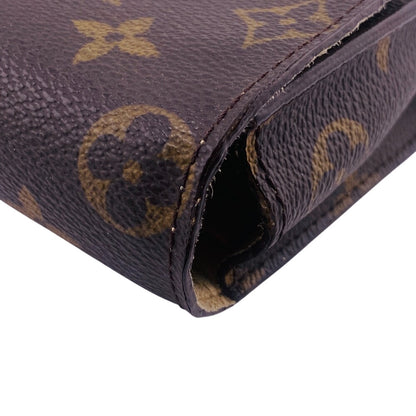 LOUIS VUITTON Pouch M58080 leather Brown Monogram Etui PSP