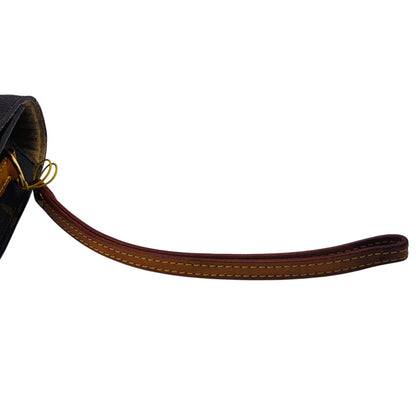 LOUIS VUITTON Pouch M58080 leather Brown Monogram Etui PSP