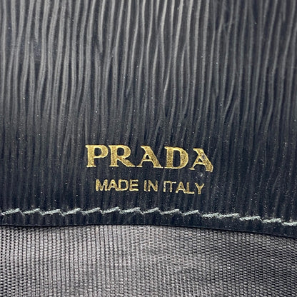 PRADA Coin case leather black Safiano