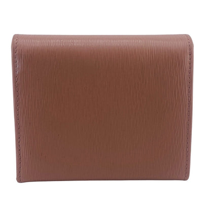 PRADA Tri-fold wallet 1MH176 leather beige Wittelomb Triangle