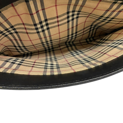 BURBERRY Tote Bag leather black Nova Check