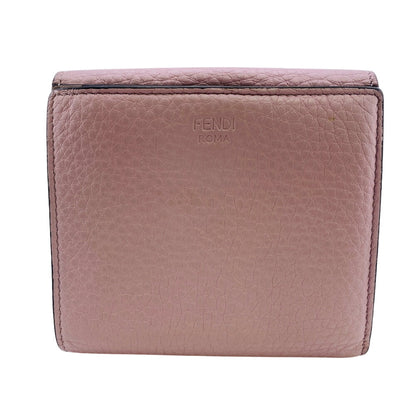 FENDI Bifold Wallet 8M0438 leather pink Peekaboo